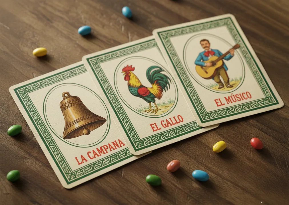 Las cartas de la campana, el gallo y el músico Las cartas de la campana, el gallo y el músico