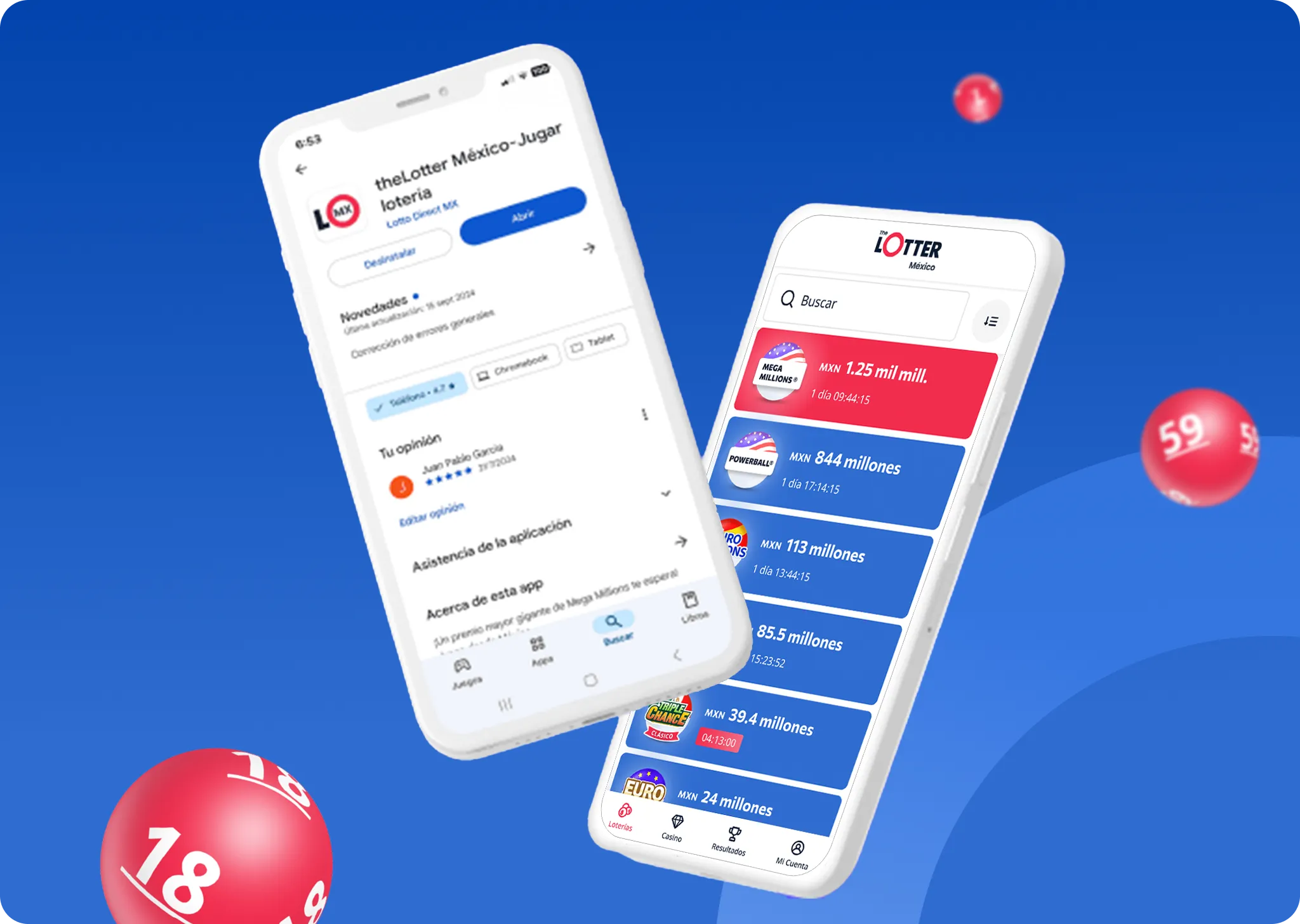 La App de TheLotter en México para jugar lotería online
