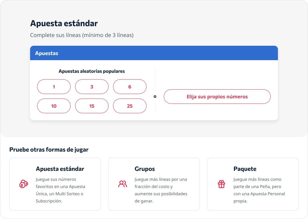 Compre boletos de lotería en segundos