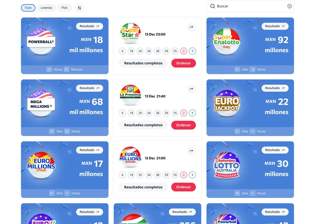 Resultados de lotería al alcance de su mano